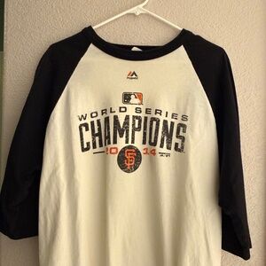 SF Giants 2014 World Series Championship raglan